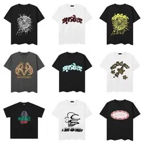 SP5DER Pegasus Knight Print Loose Casual Unisex T-Shirt-1864