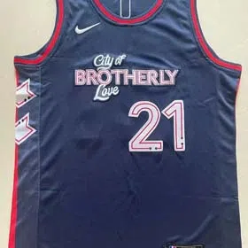 NBA Maxi City Edition Black Embroidered Quick Dry Vest Basketball Jersey（12 styles)-1998