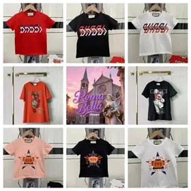 GUCCI Fashionable short-sleeved top with various prints-2033