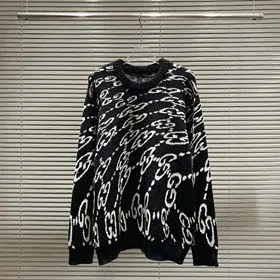 Gucci Round neck letter jacquard loose sweater for men and women（39 styles)-2117