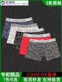 Calvin Klein CK Men's stylish printed logo briefs boxer briefs 3pcs-2371