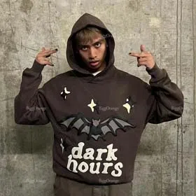 BROKEN PLANET New all-match personalized pattern printed hooded sweatshirt (16 styles)-2534
