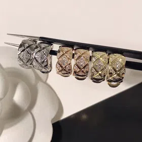 Chanel diamond earrings-3602