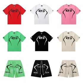 Hellstar Printed T-shirt with crew neck and short sleeves-2816