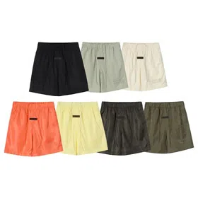 Essential New flocked letter quick-drying casual shorts-2876