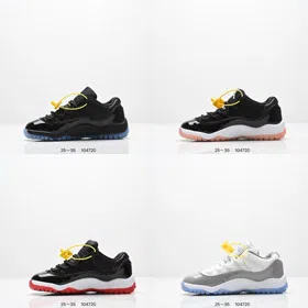 Jordan Air Jordan 11 Low Bred low-top children's basketball shoes-4148