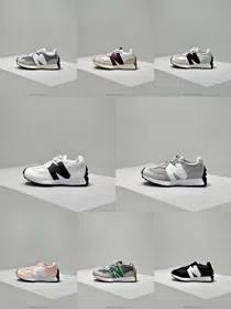 New Balance NB 327 Retro Low-Top Running Shoes for Kids-4179