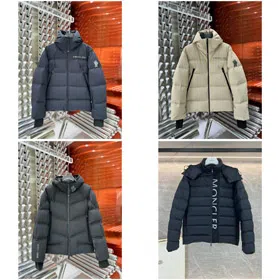Moncler letter print short down jacket-4277