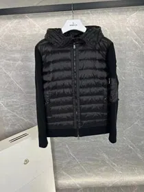 Moncler Quilted Hooded Medium Down Jacket-4320