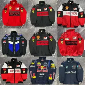 AF1 racing suit fashion jacket cotton coat-4323