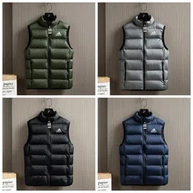 Adidas sports warm stand collar vest-4326
