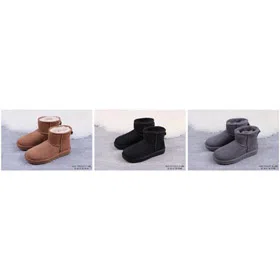 UGG Suede Warm, Durable, and Slip-Resistant Short Snow Boots-4536