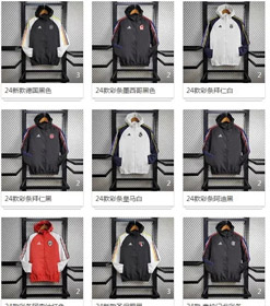 Adidas hooded soccer jacket-4753