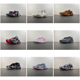 Balenciaga series platform lace-up low-top and mid-top chunky sneakers-5112