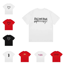 Balenciaga new round-neck printed short-sleeved T-shirt-5176