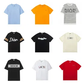 Dior embroidered short-sleeved T-shirt-5194