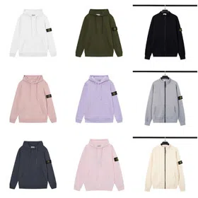Stone Island zippered hoodie jacket-5240