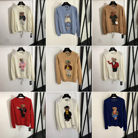Polo Ralph Lauren new collection bear jacquard knitted sweater-5391
