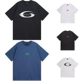 Balenciaga new loose-fitting washed and distressed short-sleeved T-shirt-5430