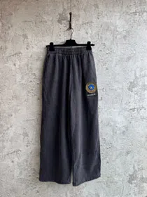 Balenciaga washed and distressed vintage-style straight-leg sweatpants-5463