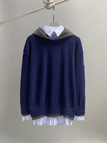 Balenciaga new faux three-piece wool knit sweater-5493