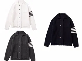 Thom Browne TB new wool knit cardigan jacket-5495