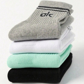 ALO Cotton Breathable Long Socks for Running and Basketball-5213