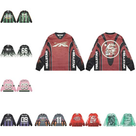 Hell Star Base Layer Long Sleeve Loose Distressed Sweatshirt-5533