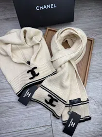 Chanel's new classic and versatile wool knitted warm scarf-5600
