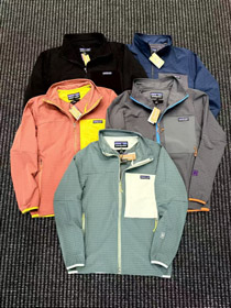 Patagonia Techface stand-collar jacket with contrasting colors-5603