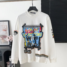 Louis Vuitton LV new musician-themed terry cloth long-sleeved sweatshirt-5699