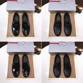 Prada minimalist genuine leather versatile business shoes-5745