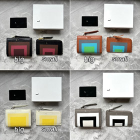 Loewe new multi-colored zippered small wallet-5798