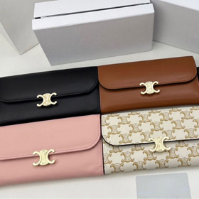 Celine new zippered flap long wallet-5821