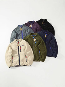 Patagonia fleece warm cardigan with stand-up collar jacket-5892