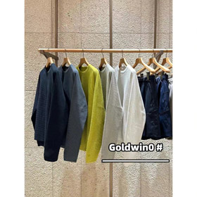 Goldwin SOLOTEX Waffle Knit Embroidered Long-Sleeve T-Shirt-5947