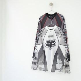 Supreme x Fox Racing Quick-Drying Long-Sleeve Sports T-Shirt--5954