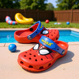 New Crocs Spider-Man Marvel collaboration clogs-5969