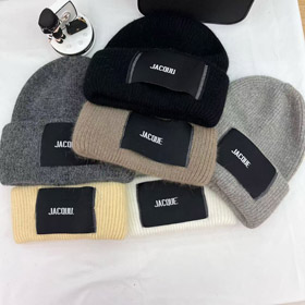 Jacquemus warm beanie with embroidered lettering-5974