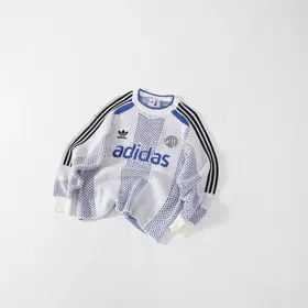 Adidas New Loose-Fit Crewneck Long-Sleeve Sweater Jersey-6020