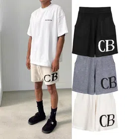 Cole Buxton Jacquard Logo Knit Drawstring CB Shorts-6041
