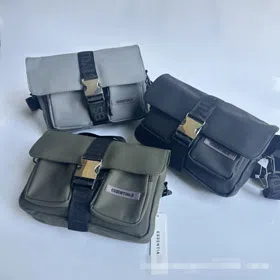 ESSENTIALS Flap Pocket Design Crossbody Bag-6208