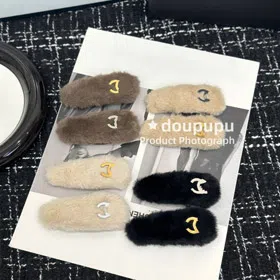 Chanel plush versatile side bangs hair clip-6246