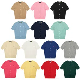 Polo Ralph Lauren cardigan with cable knit pattern T-shirt-6306