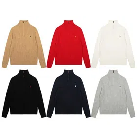 Polo Ralph Lauren half-zip turtleneck classic pullover sweater-6309