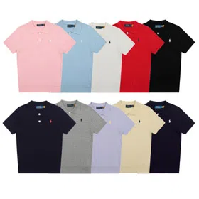 Polo Ralph Lauren cable knit short-sleeved T-shirt with collar-6318