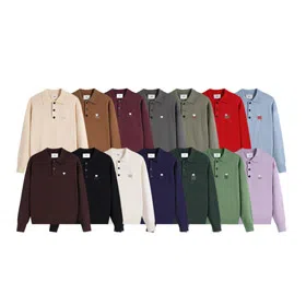 AMIPARIS Collared Knit Sweater-6368