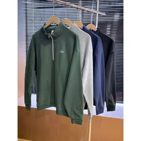 ALO Thickened Half-Zip Stand Collar Jacket-6416