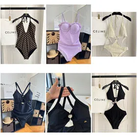 Celine New One-Piece Bikini Swimsuit-6471