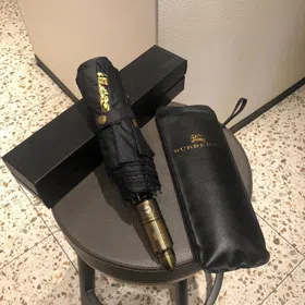 Burberry Tri-fold Fully Automatic Sun Umbrella with Bullet-style Handle-6536